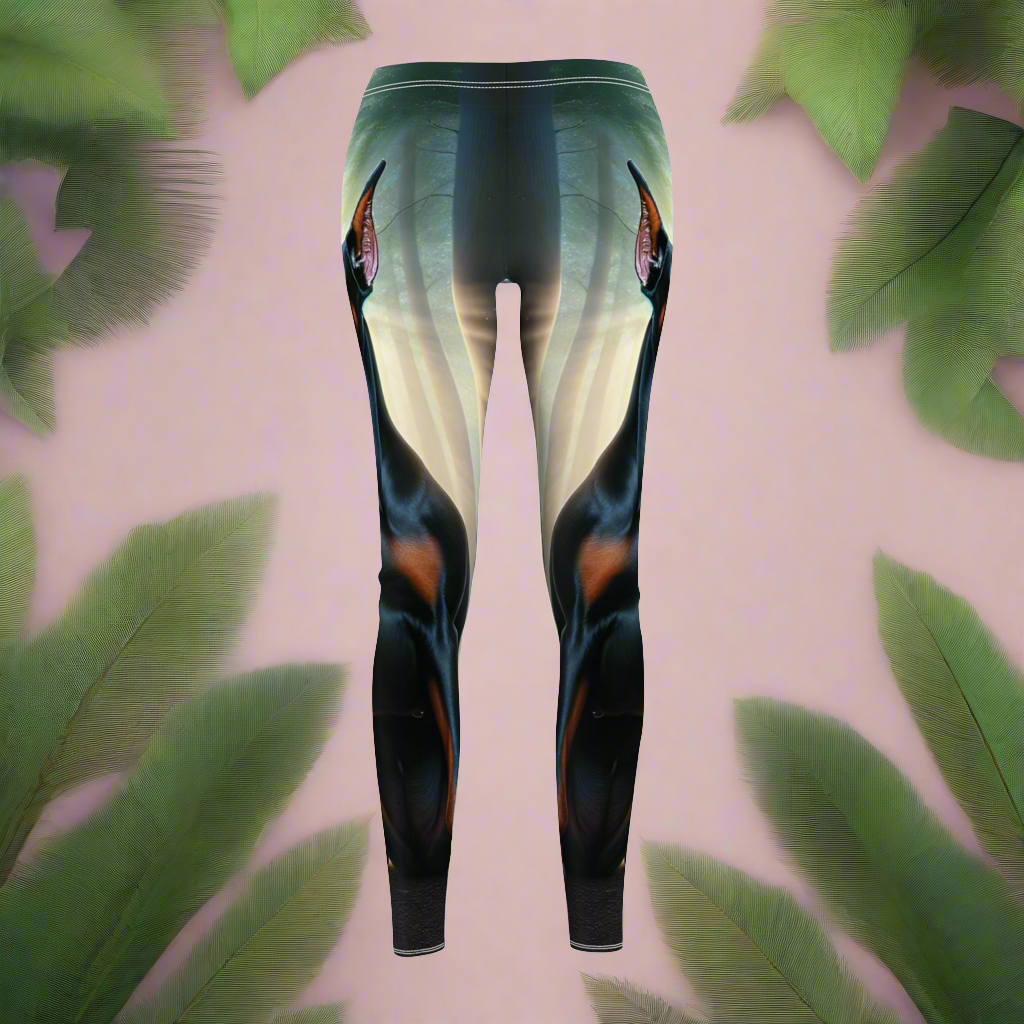 Majestic Doberman Forest Dream Leggings