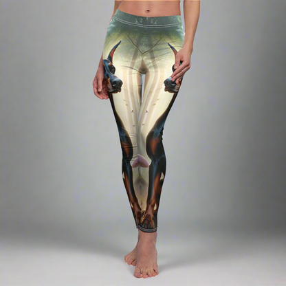 Majestic Doberman Forest Dream Leggings