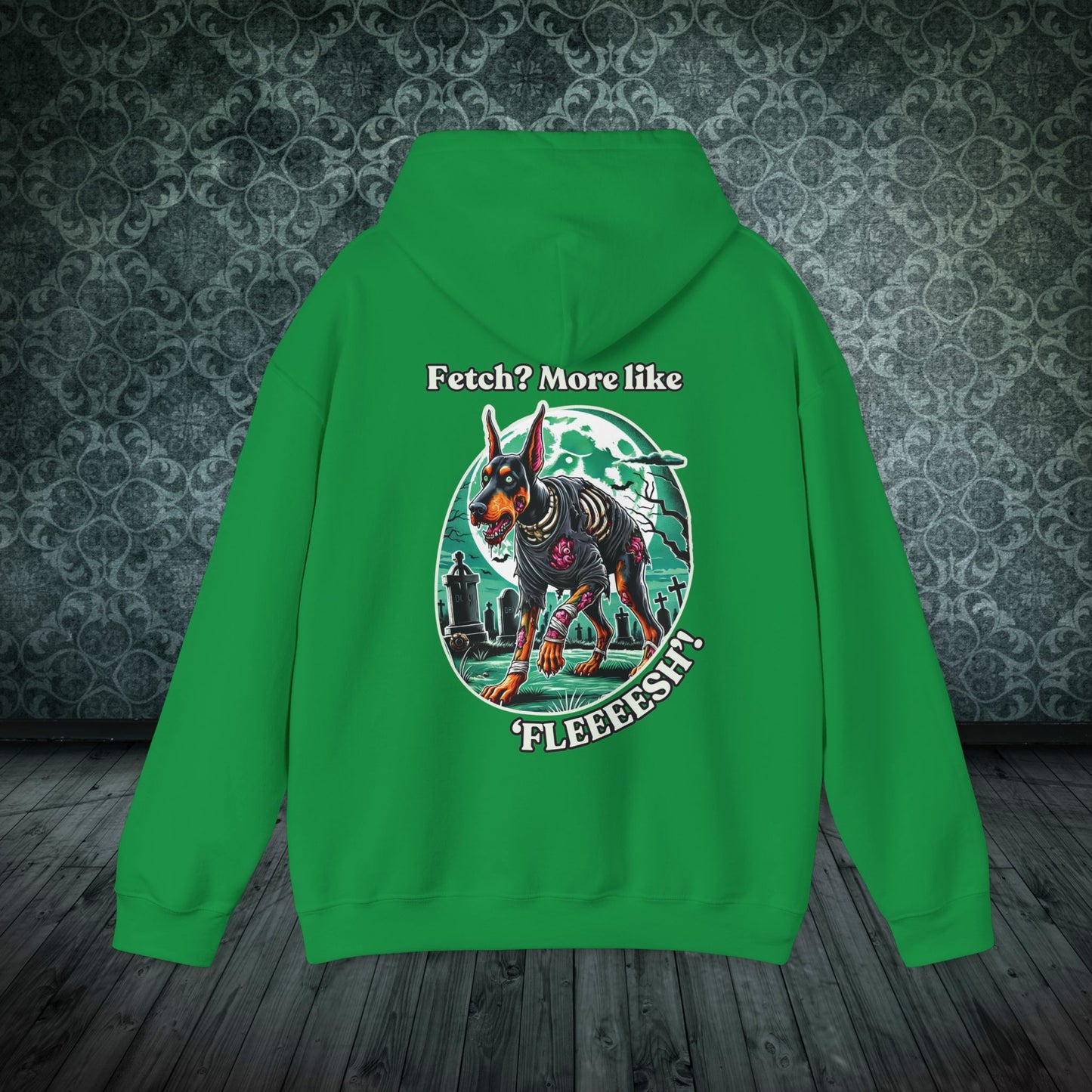 Halloween Doberman Zombie Hoodie