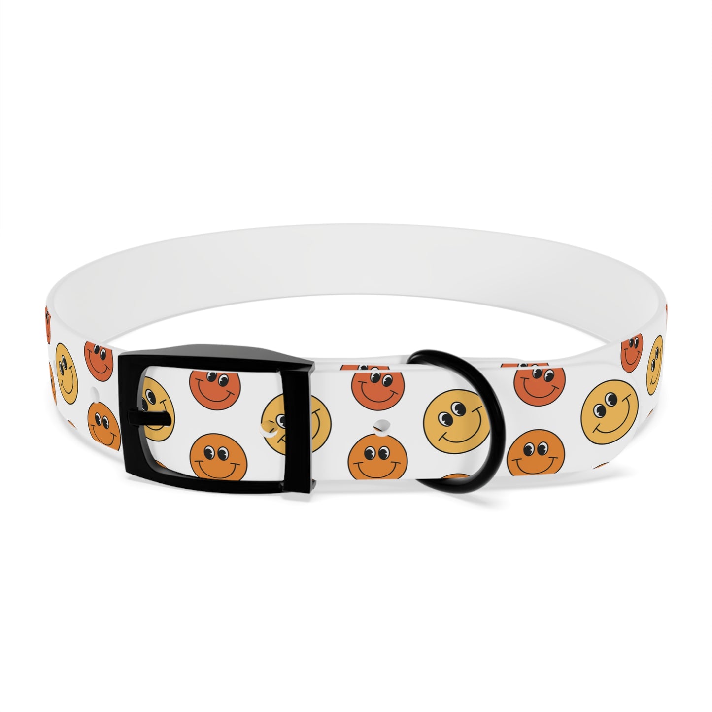 Groovy Emoji Pattern Dog Collar