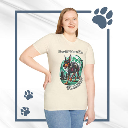 Halloween Zombie Doberman T-Shirt