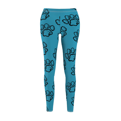 Turquoise Trails Paw Print Leggings