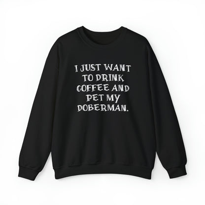 Coffee & Dobermans Crewneck Sweatshirt