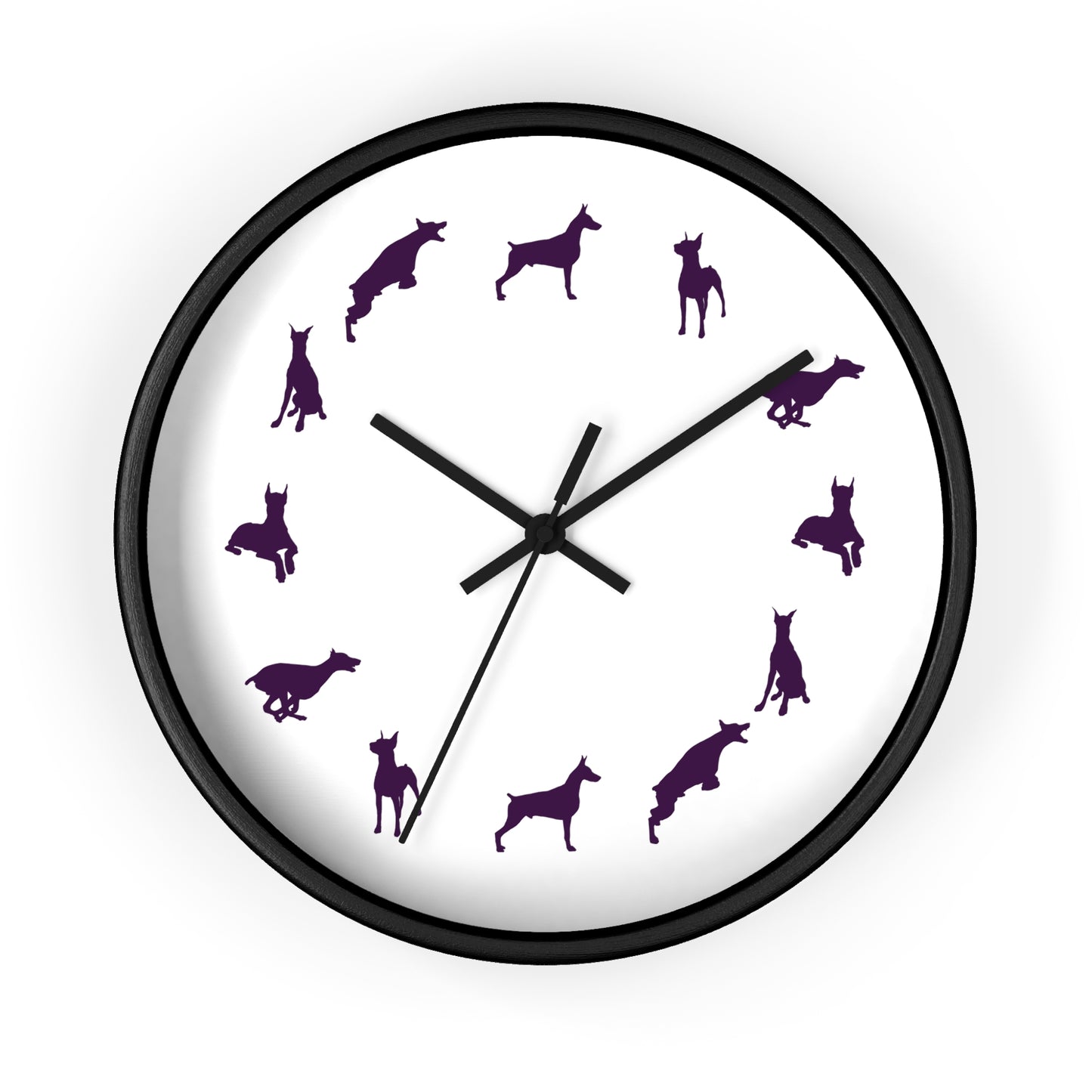 Doberman Moods Wall Clock