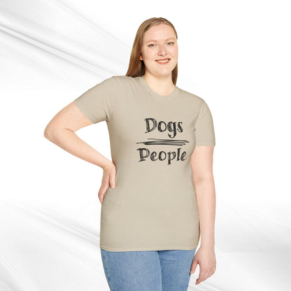 Dog Lover Unisex Tee "Dogs Over People"