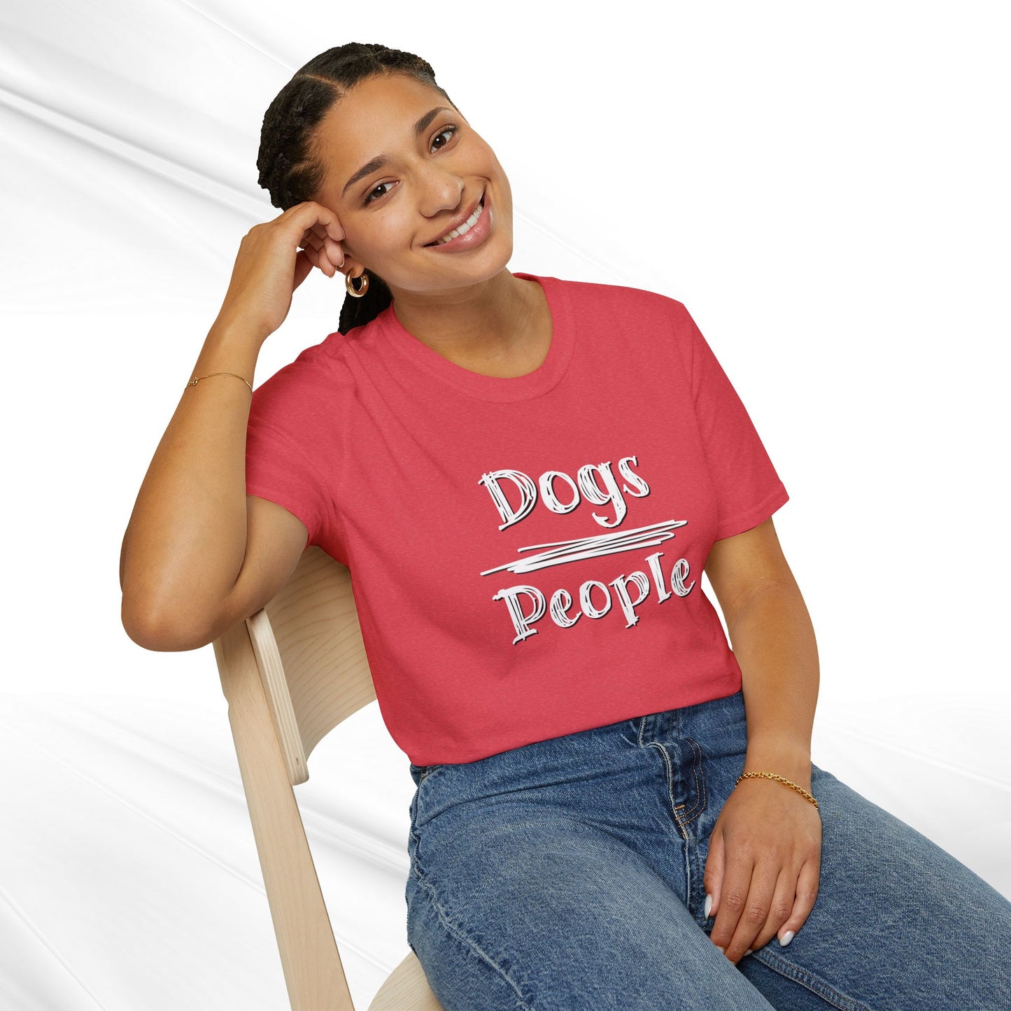 Dog Lover Unisex Tee "Dogs Over People"