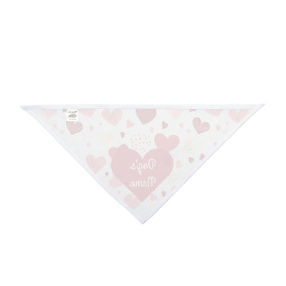 Love Paws Personalized Heart-Themed Dog Bandana