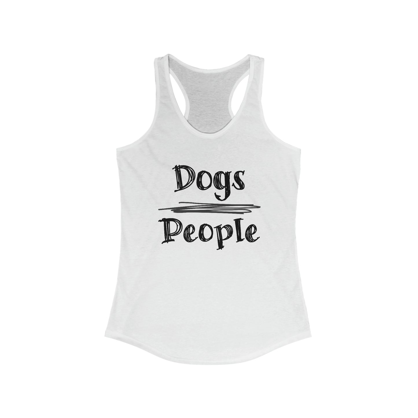 Dogs Over People Racerback Tank Top