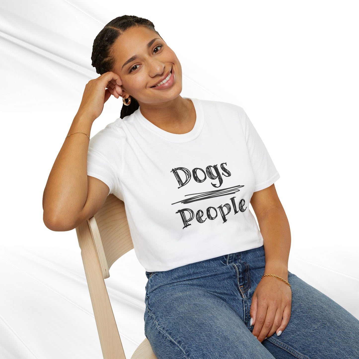 Dog Lover Unisex Tee "Dogs Over People"