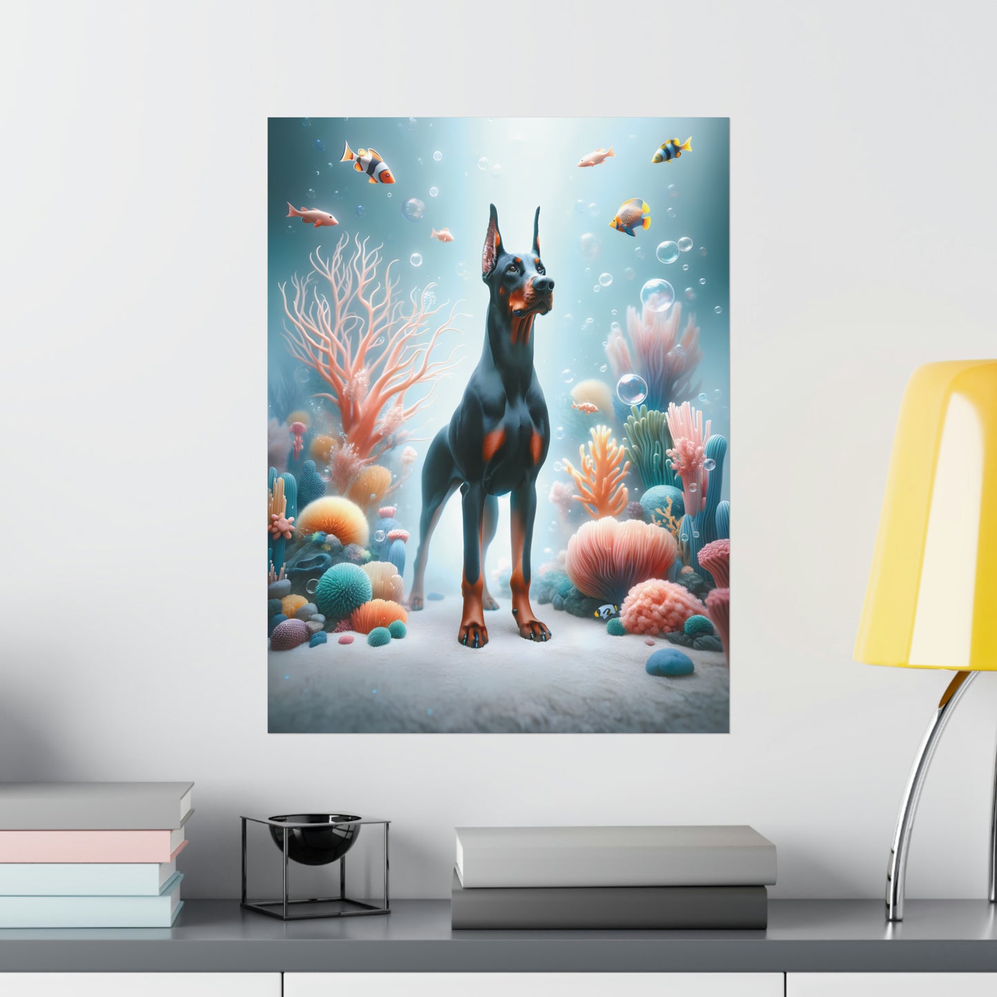 Doberman Reef Reverie Poster