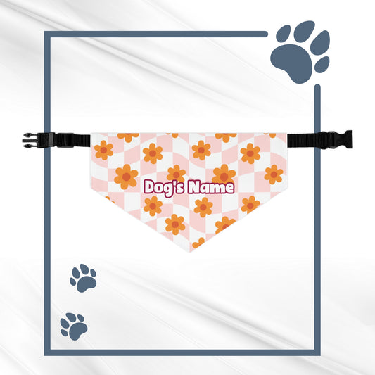 Petal Pals Personalized Dog Bandana with Adjustable Collar