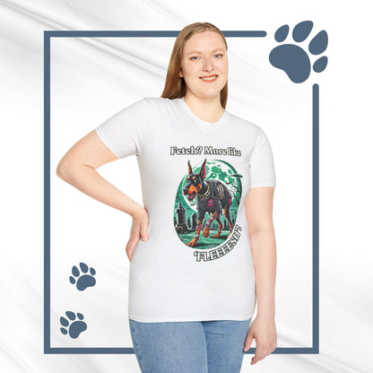 Halloween Zombie Doberman T-Shirt