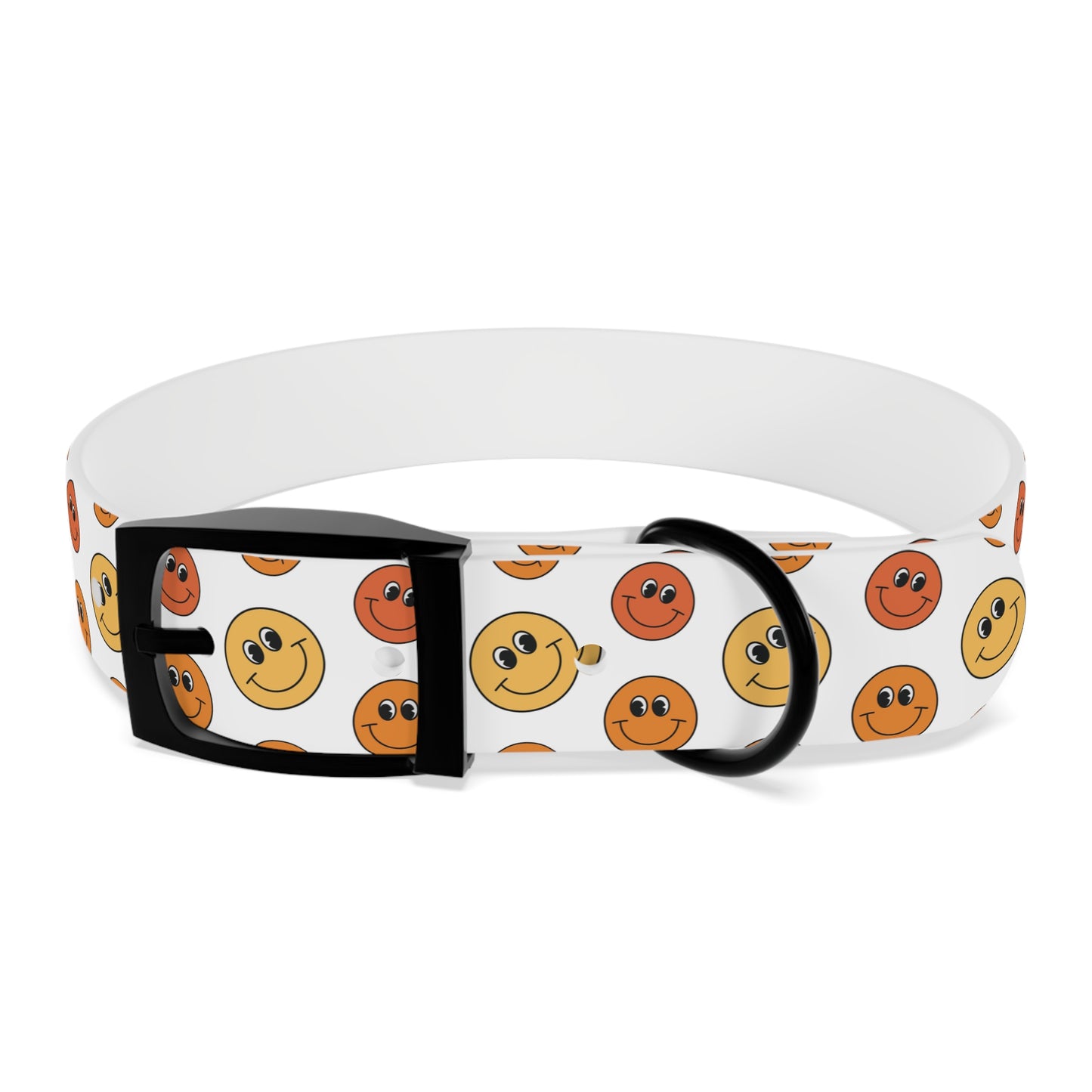 Groovy Emoji Pattern Dog Collar