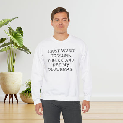 Coffee & Dobermans Crewneck Sweatshirt