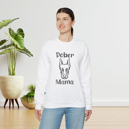 Proud Dober Mom Crewneck Sweatshirt