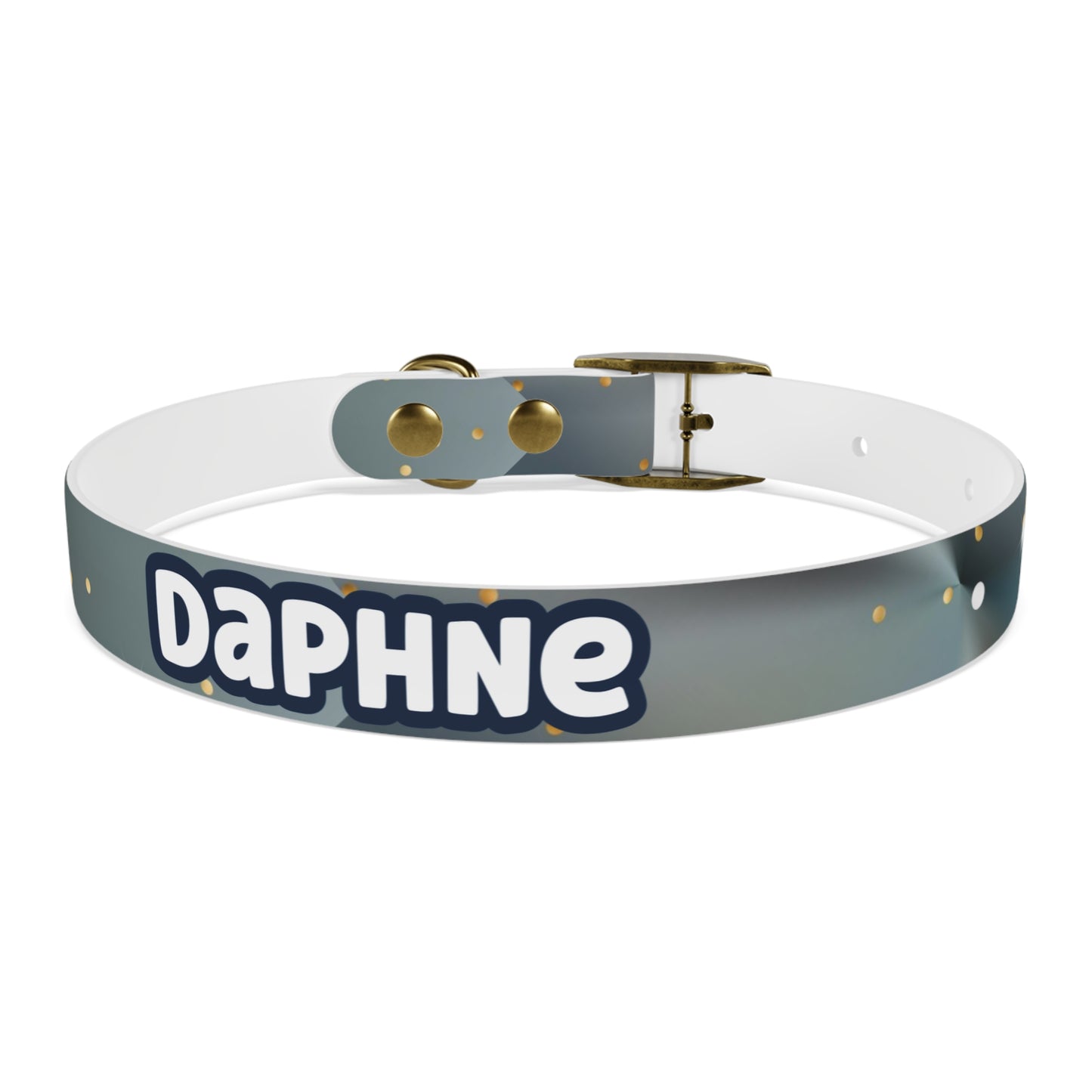 Liquid Metal Personalized Dog Collar