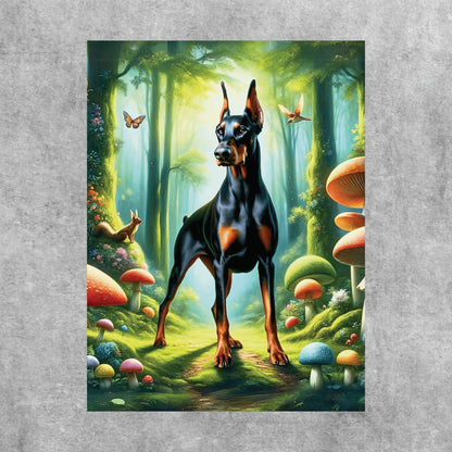 Doberman Guardian of the Glade Poster