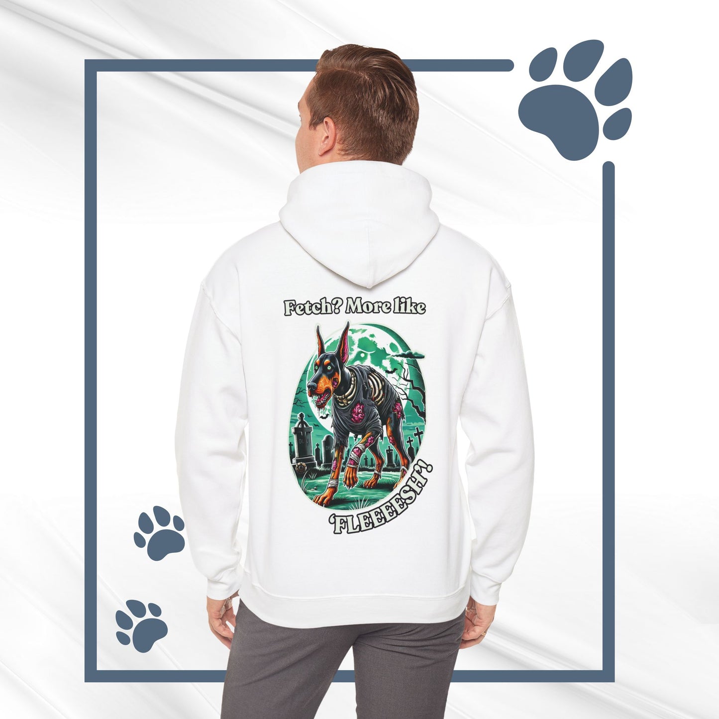 Halloween Doberman Zombie Hoodie