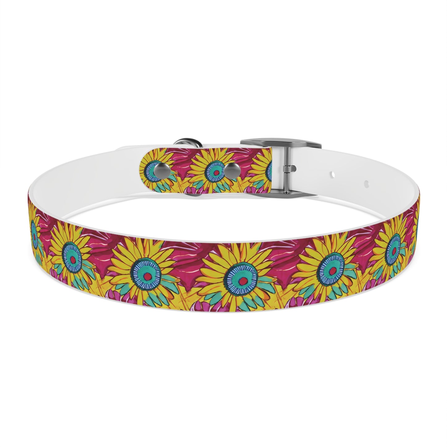 Daisies Pattern Dog Collar