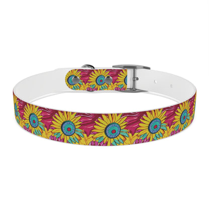 Daisies Pattern Dog Collar