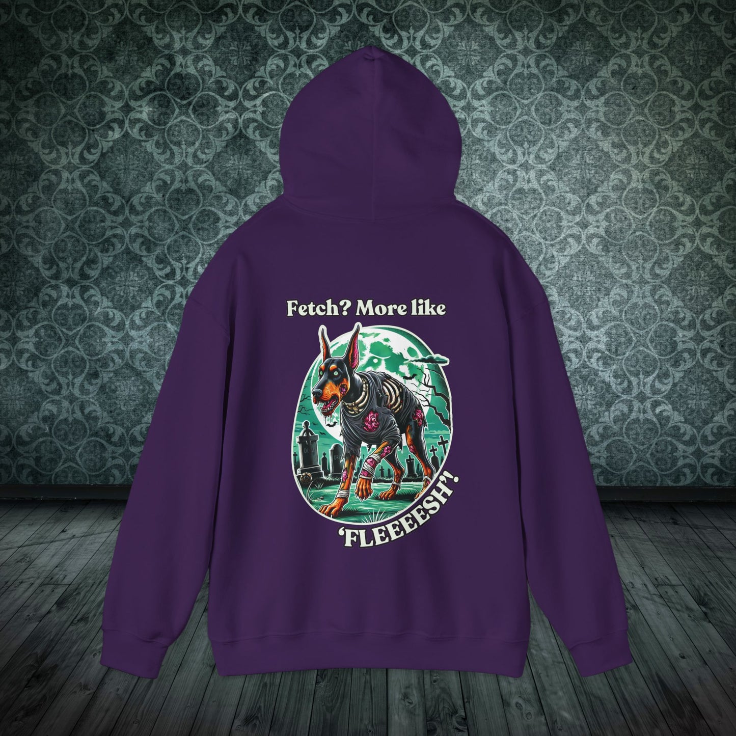 Halloween Doberman Zombie Hoodie