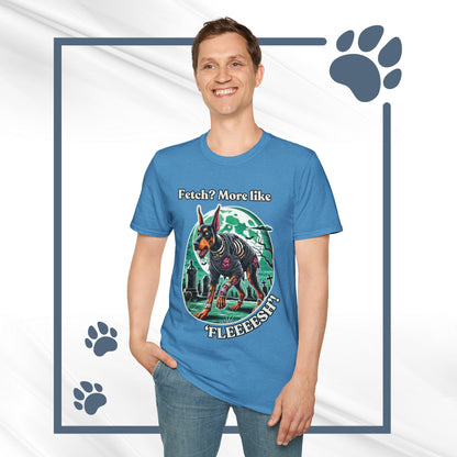 Halloween Zombie Doberman T-Shirt