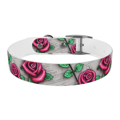 Vintage Roses Personalized Dog Collar