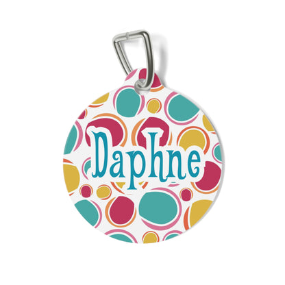 Polka Dots Personalized Dog ID Tag