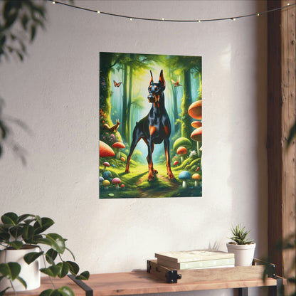 Doberman Guardian of the Glade Poster