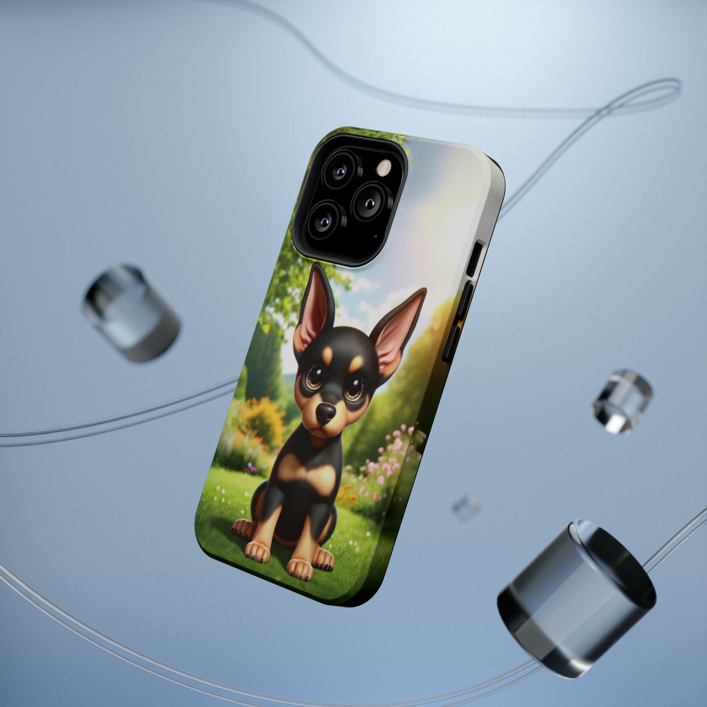 Kawaii Doberman iPhone Tough Case