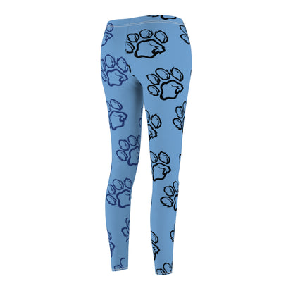 Blue Paw Print Passion Leggings