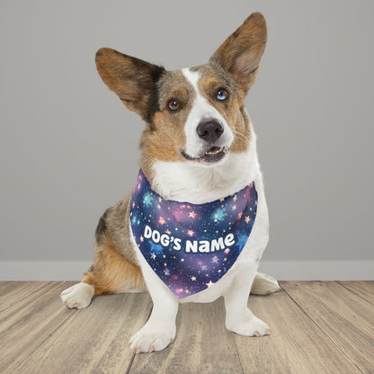 Galaxy Paws Personalized Pet Bandana with Adjustable Collar