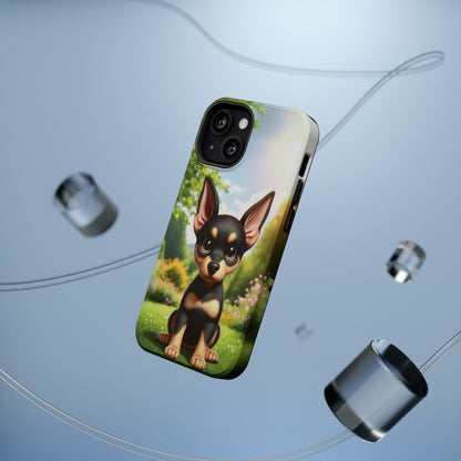 Kawaii Doberman iPhone Tough Case