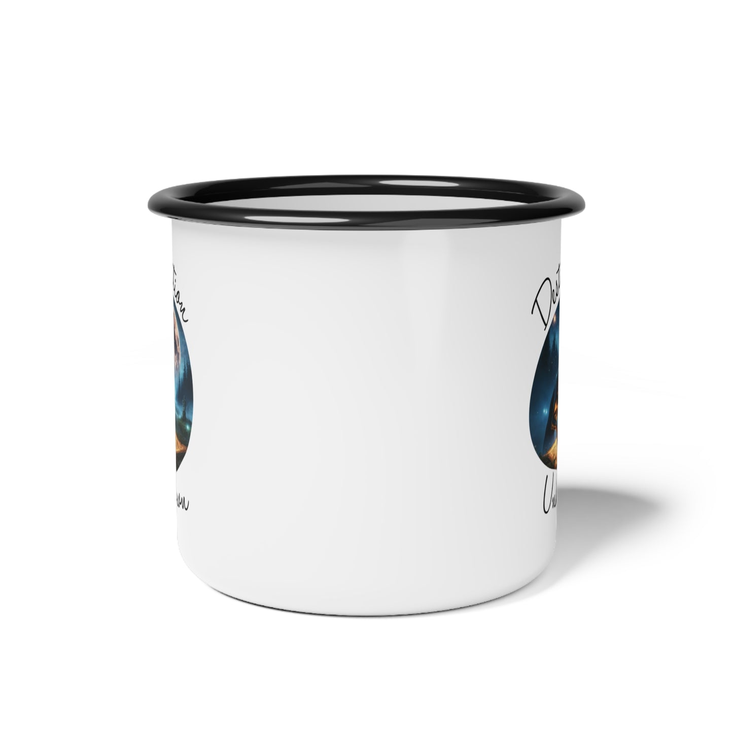 Destination Unknown Enamel Camp Cup