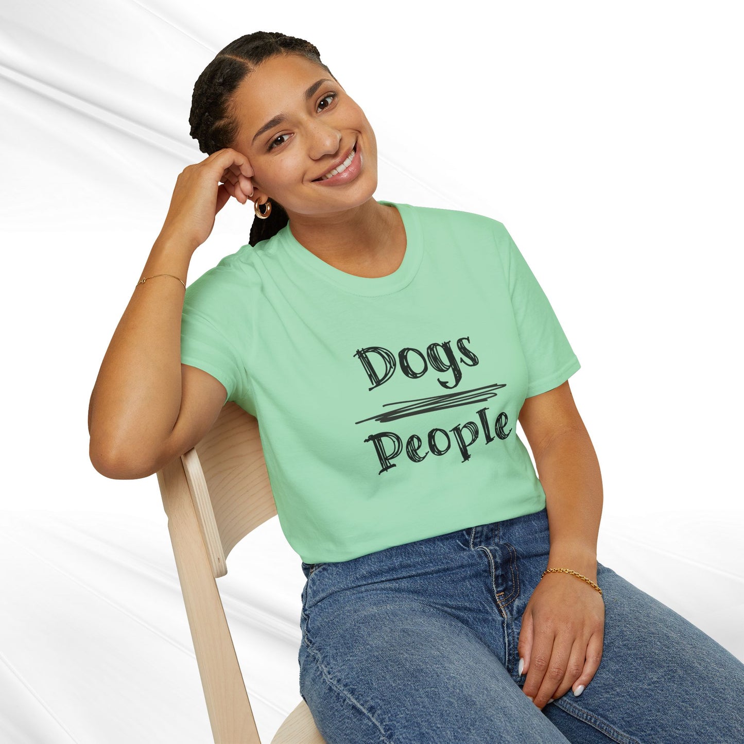 Dog Lover Unisex Tee "Dogs Over People"