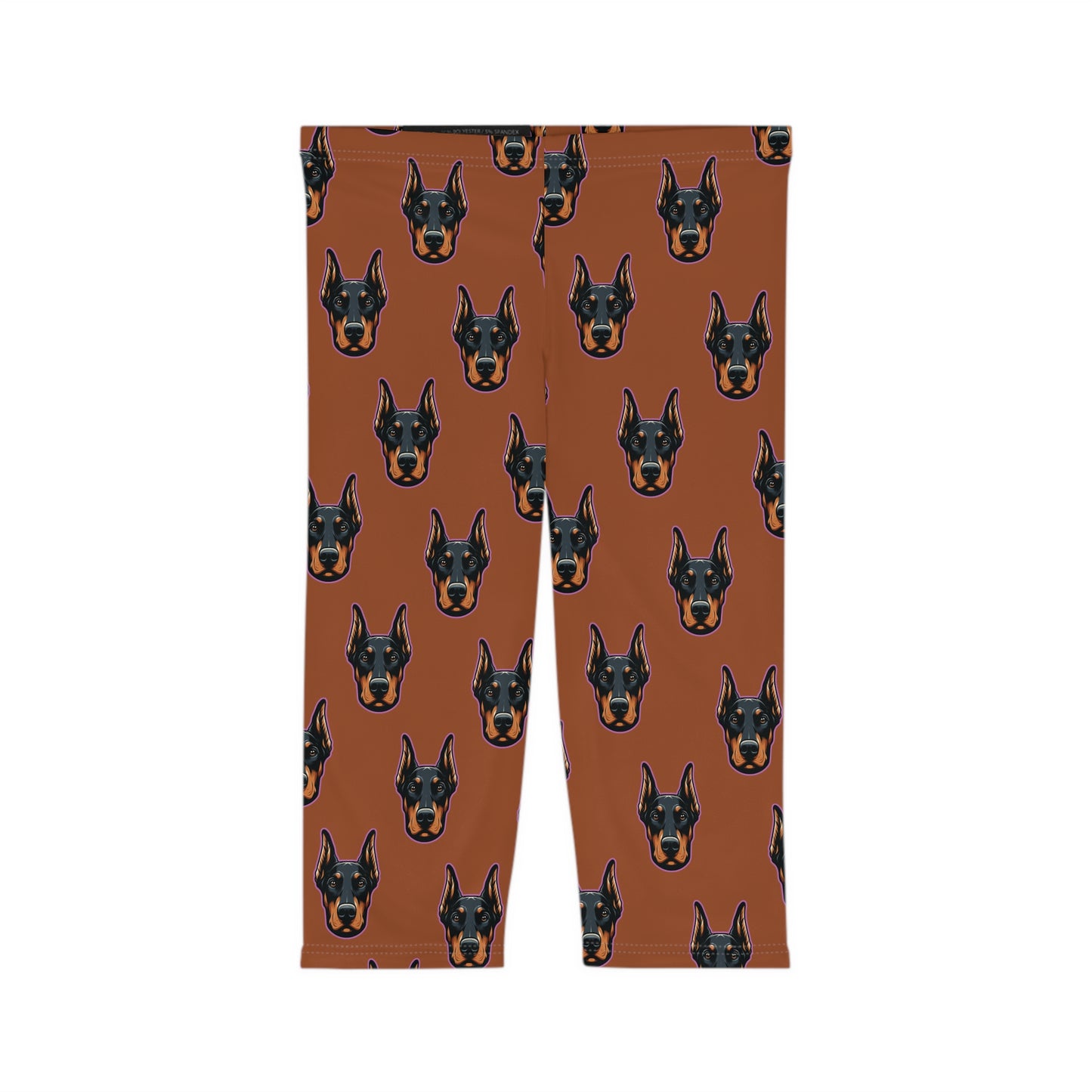 Doberman Heads Sienna Capri Leggings