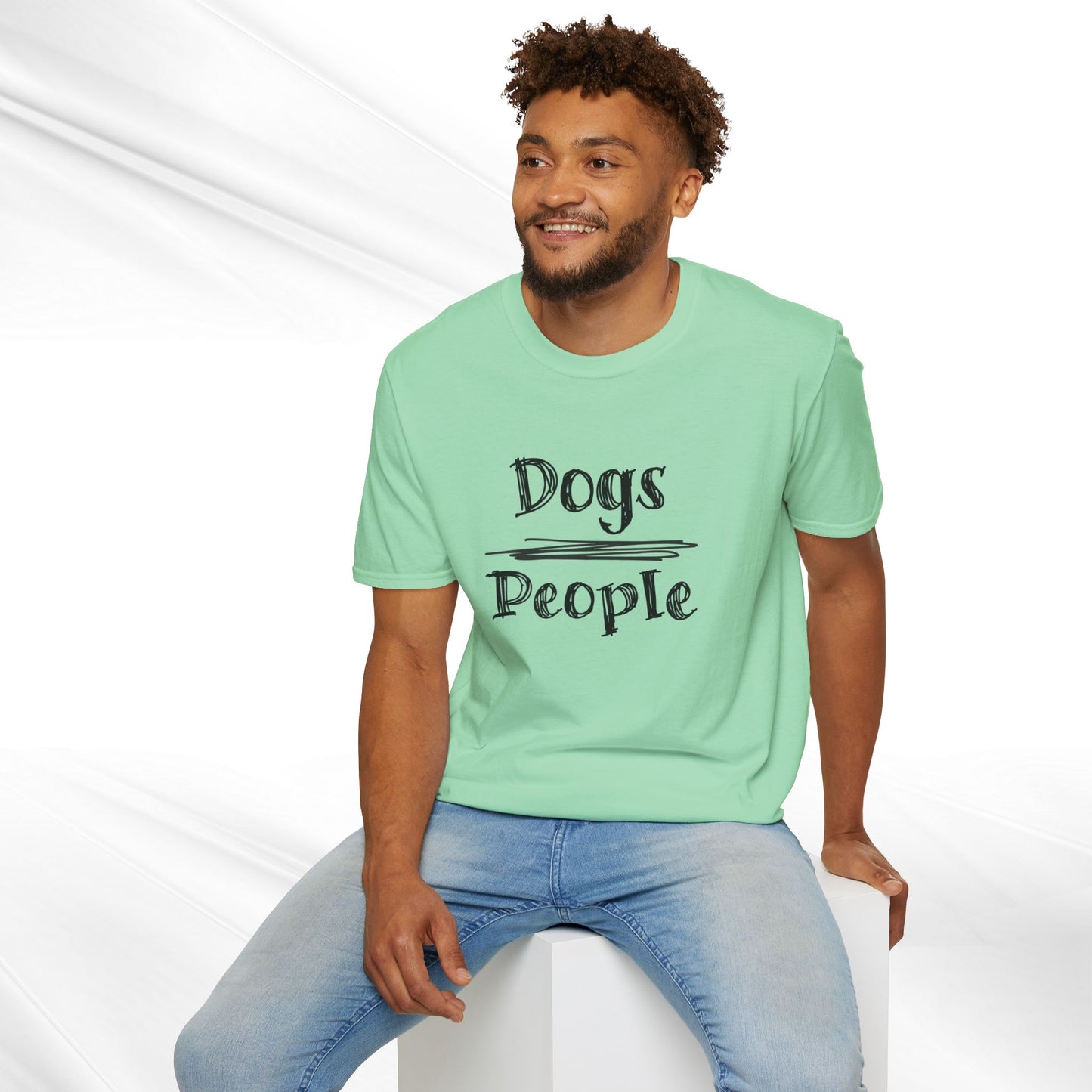 Dog Lover Unisex Tee "Dogs Over People"