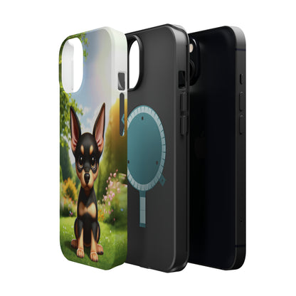 Kawaii Doberman iPhone Tough Case