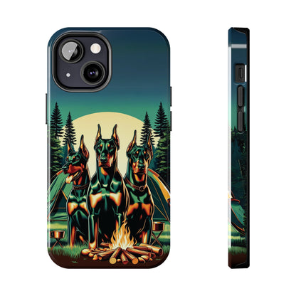 Campfire Dobermans Phone Case