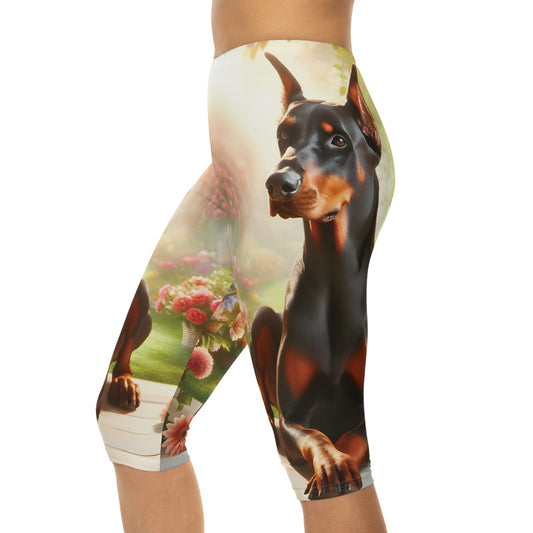 Garden Dobie Capri Leggings