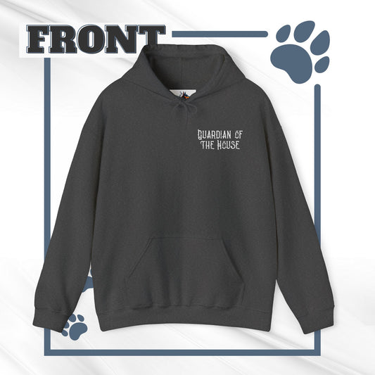 "Guardian of the House" Gothic Doberman Hoodie – Bold Streetwear for Dog Lovers