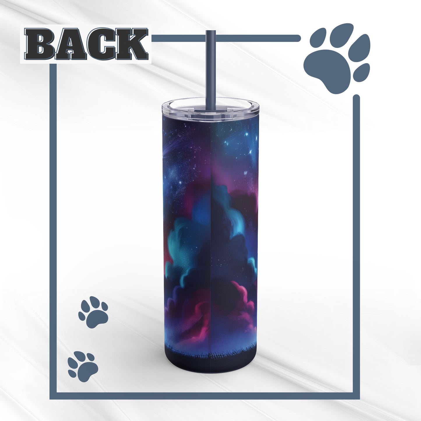 Doberman Playing With The Stars Skinny Matte Tumbler, 20oz