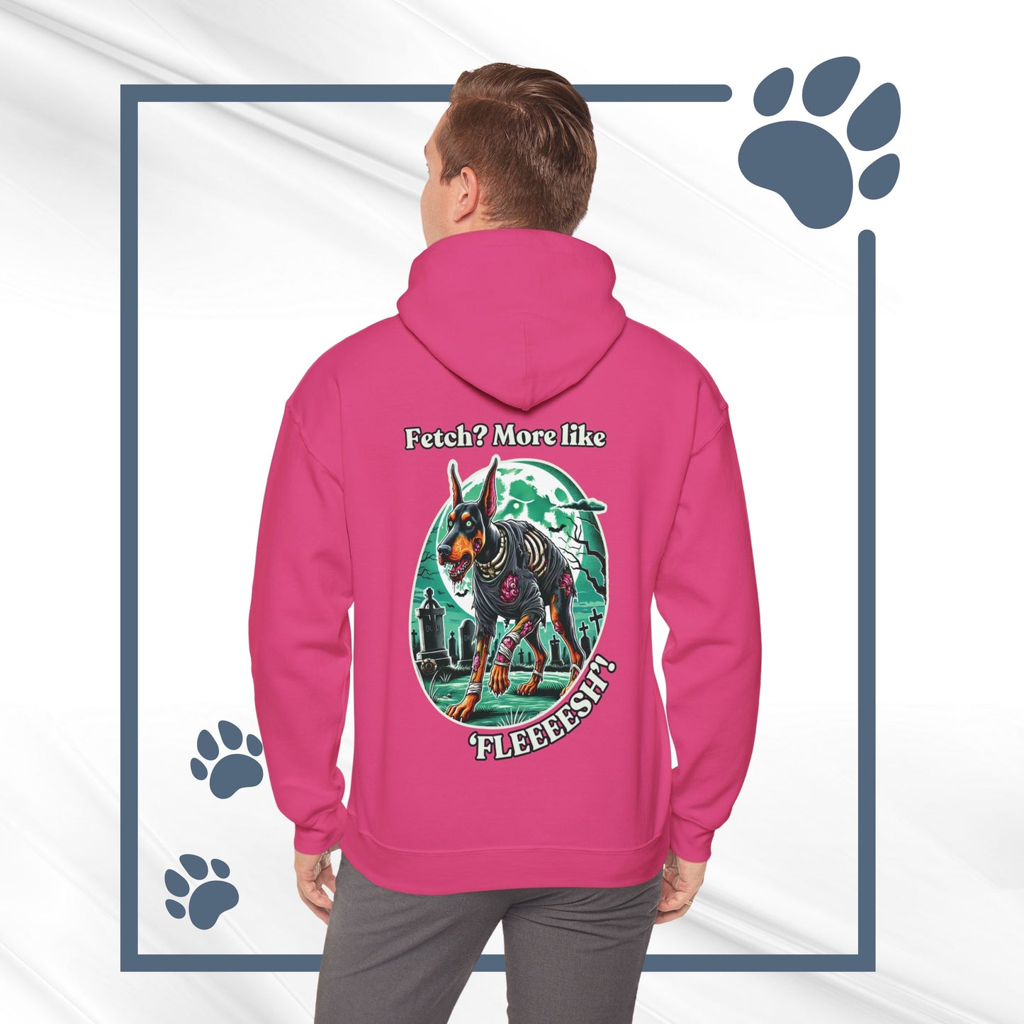 Halloween Doberman Zombie Hoodie