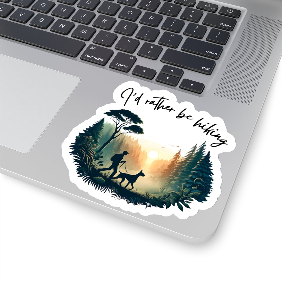 I'd rather be hiking Vinyl Decal