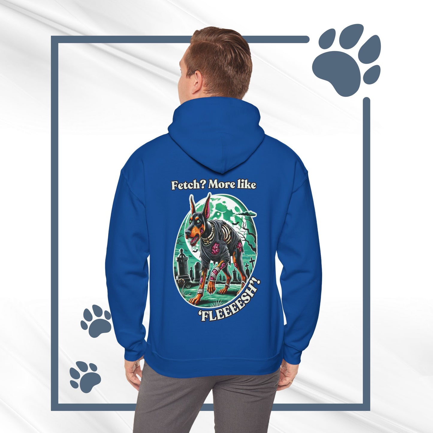 Halloween Doberman Zombie Hoodie