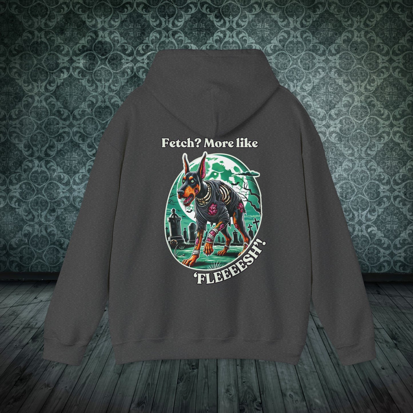 Halloween Doberman Zombie Hoodie