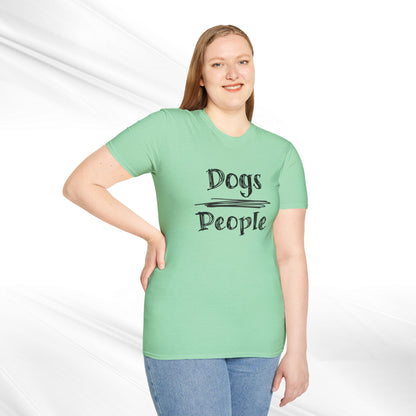 Dog Lover Unisex Tee "Dogs Over People"