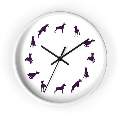 Doberman Moods Wall Clock