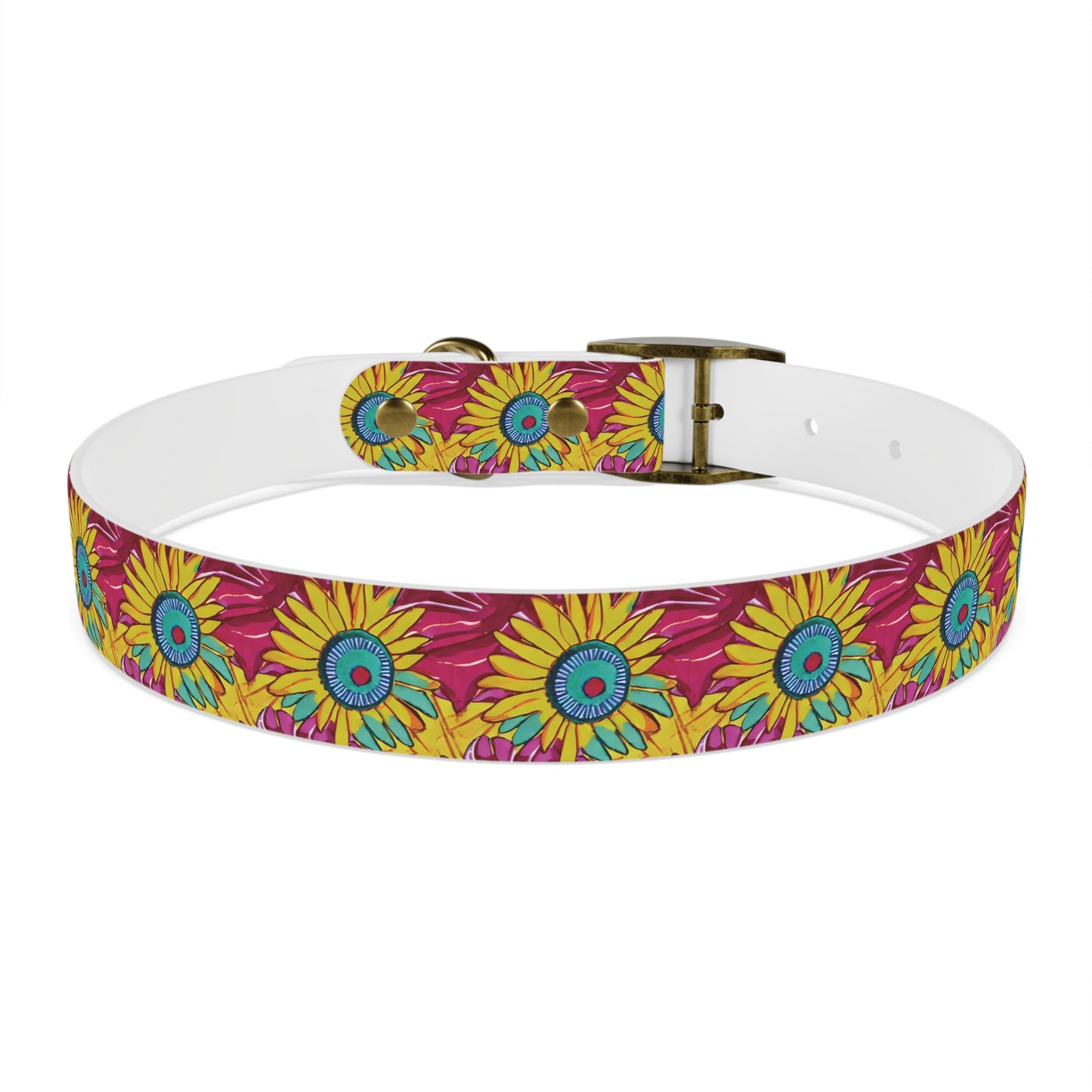 Daisies Pattern Dog Collar