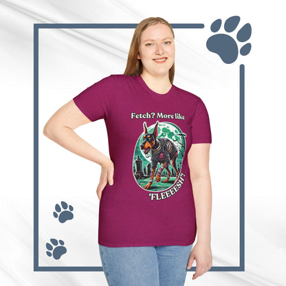 Halloween Zombie Doberman T-Shirt